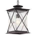 KICHLER 49747WZC Argyle 1 Light Pendant Weathered Zinc