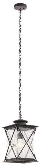 KICHLER 49747WZC Argyle 1 Light Pendant Weathered Zinc