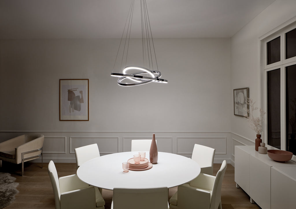 ELAN 83863 Opus 3-Ring LED Pendant Chrome
