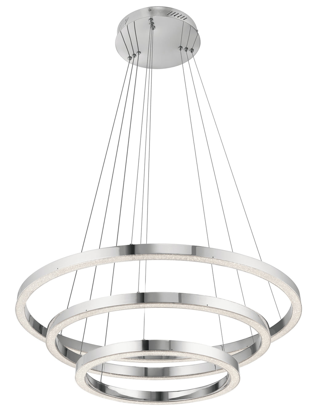 ELAN 83863 Opus 3-Ring LED Pendant Chrome