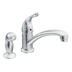 MOEN 7437 Chateau One-Handle Low Arc Kitchen Faucet - Chrome
