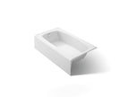 KOHLER K-745-0 Seaforth 54" X 30-1/4" Alcove Bath, Left Drain - White