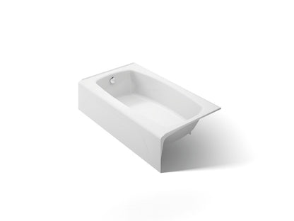KOHLER K-745-0 Seaforth 54" x 30-1/4" alcove bath, left drain - White