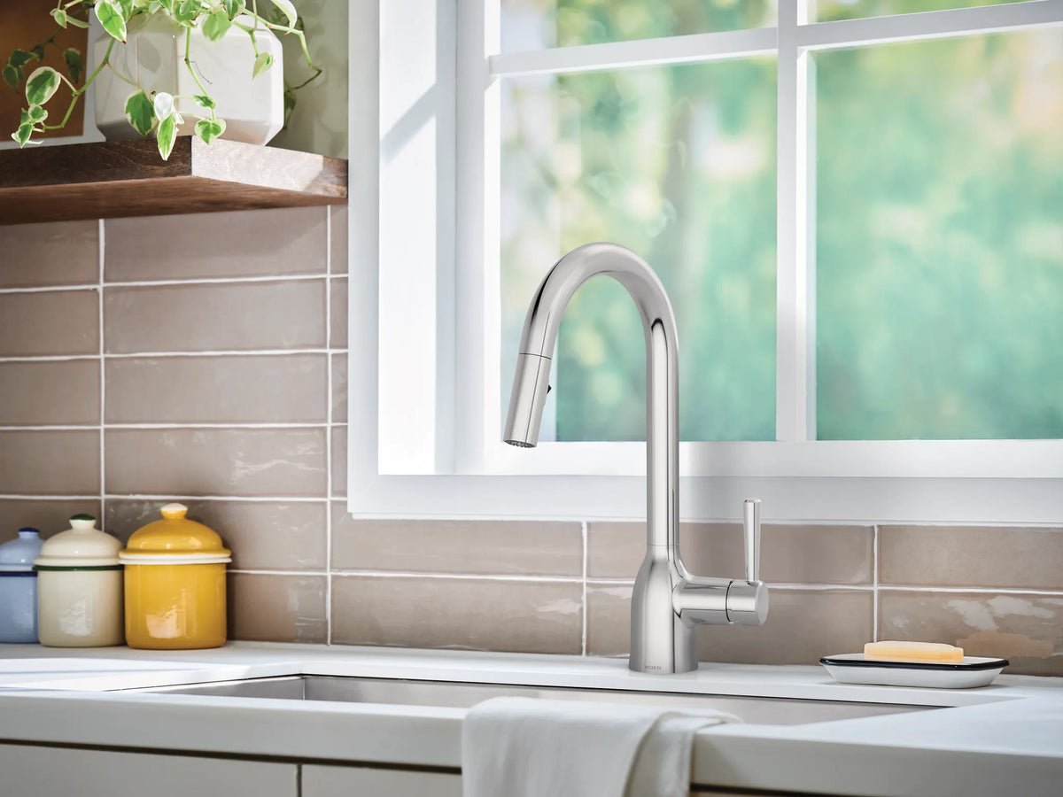 MOEN 7475 Chateau One-Handle Kitchen Faucet - Chrome