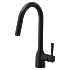 MOEN Chateau Matte black one-handle kitchen faucet - Matte Black, 7475BL