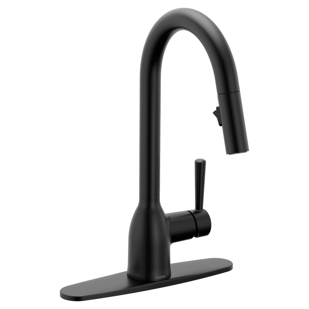 MOEN 7475BL Chateau One-Handle Kitchen Faucet - Matte Black