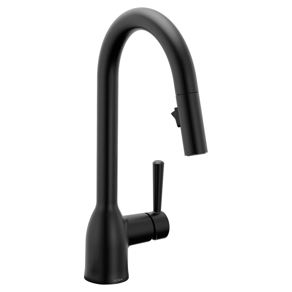 MOEN 7475BL Chateau One-Handle Kitchen Faucet - Matte Black
