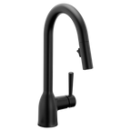 MOEN 7475BL Chateau One-Handle Kitchen Faucet - Matte Black