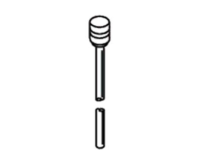 KOHLER Lift Rod Assembly - Polished Chrome with Vibrant Polished Brass Accents, K-74798-CB