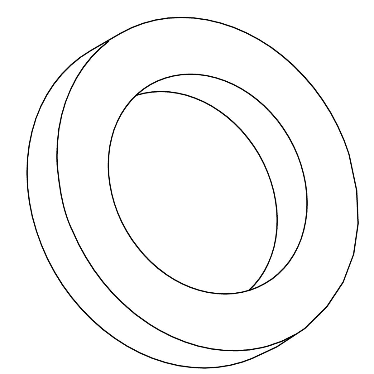 KOHLER Washer, .728Od X .480Id X .125Thk, Epdm, K-74903