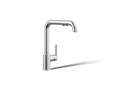 KOHLER K-7505-CP Purist Pull-Out Kitchen Sink Faucet With Three-Function Sprayhead - Polished Chrome