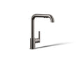 KOHLER K-7505-TT Purist Pull-Out Kitchen Sink Faucet With Three-Function Sprayhead - Vibrant Titanium