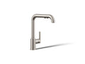 KOHLER K-7505-VS Purist Pull-Out Kitchen Sink Faucet With Three-Function Sprayhead - Vibrant Stainless