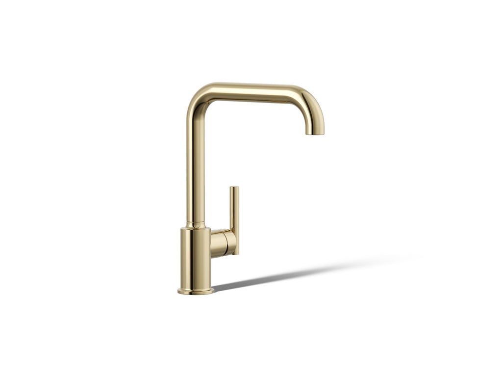 KOHLER K-7507-AF Purist Single-Handle Kitchen Sink Faucet - Vibrant French Gold