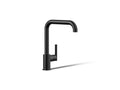 KOHLER K-7507-BL Purist Single-Handle Kitchen Sink Faucet - Matte Black