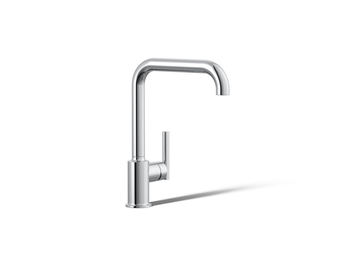 KOHLER K-7507-CP Purist Single-Handle Kitchen Sink Faucet - Polished Chrome