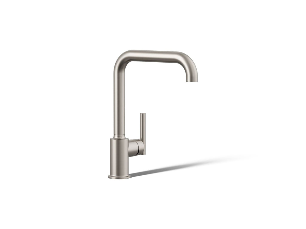 KOHLER K-7507-VS Purist Single-Handle Kitchen Sink Faucet - Vibrant Stainless