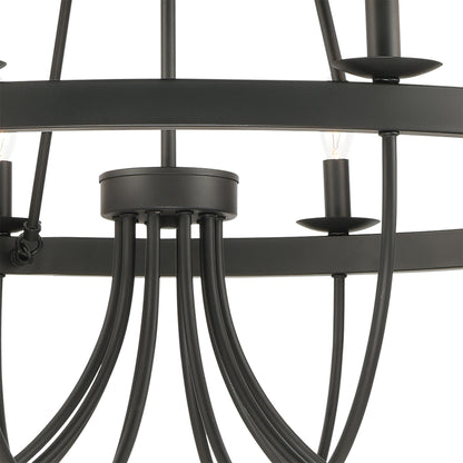 ELK SHOWROOM 75078/10 Williamson 38'' Wide 10-Light Chandelier - Black