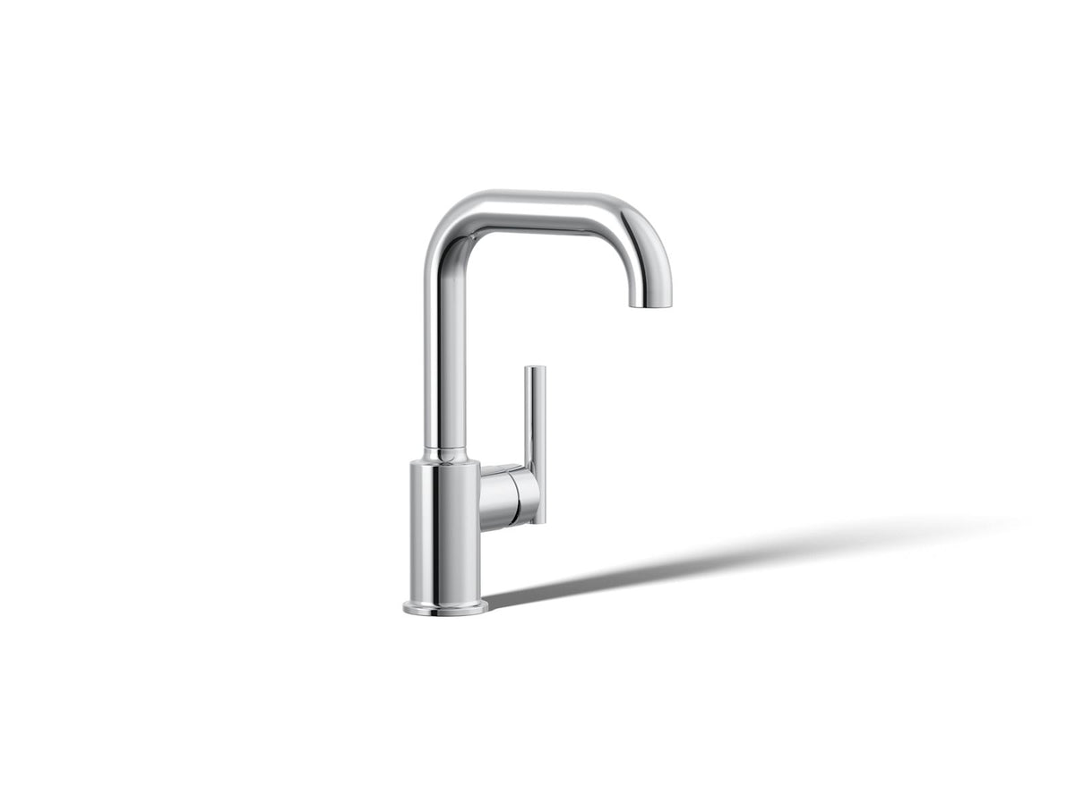 KOHLER K-7509-CP Purist Single-Handle Bar Sink Faucet - Polished Chrome