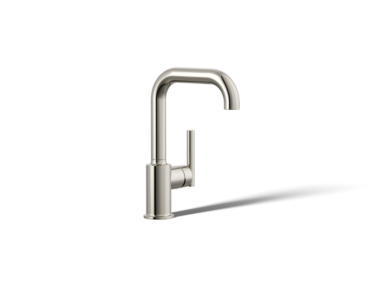 KOHLER K-7509-SN Purist Single-Handle Bar Sink Faucet - Vibrant Polished Nickel