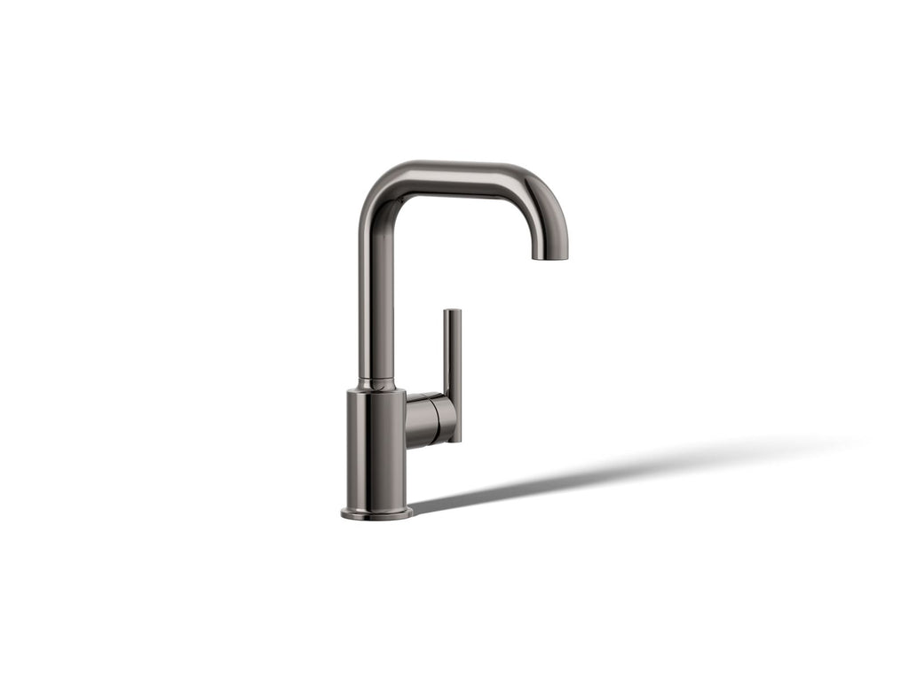 KOHLER K-7509-TT Purist Single-Handle Bar Sink Faucet - Vibrant Titanium