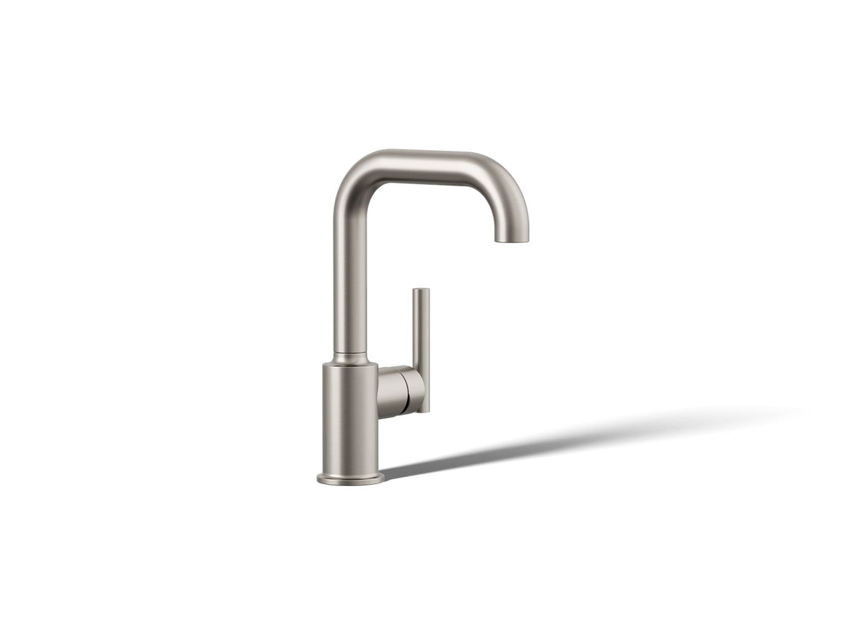 KOHLER K-7509-VS Purist Single-Handle Bar Sink Faucet - Vibrant Stainless
