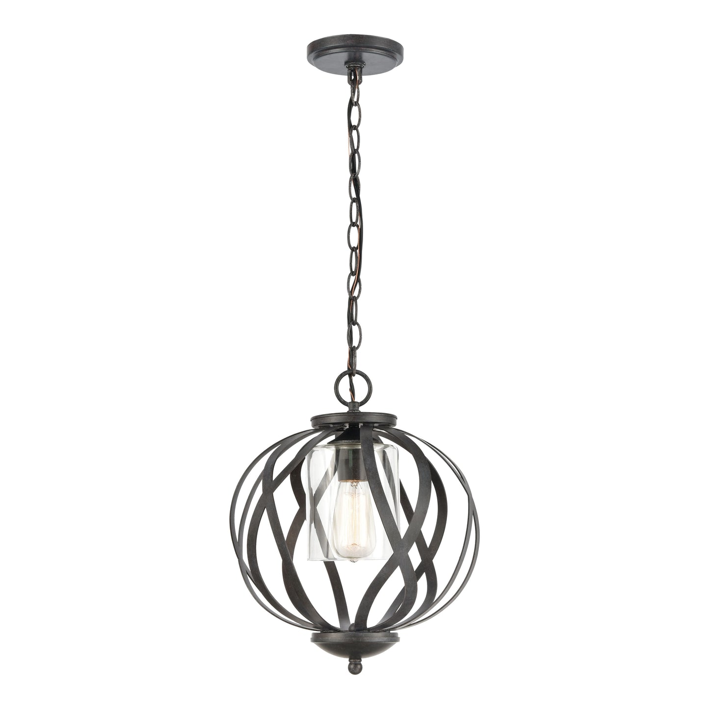 ELK SHOWROOM 75094/1 Daisy 12'' Wide 1-Light Pendant - Midnight Bronze