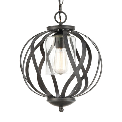 ELK SHOWROOM 75094/1 Daisy 12'' Wide 1-Light Pendant - Midnight Bronze