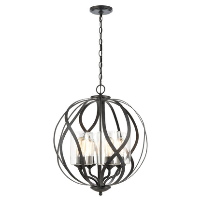 ELK SHOWROOM 75095/4 Daisy 20'' Wide 4-Light Chandelier - Midnight Bronze