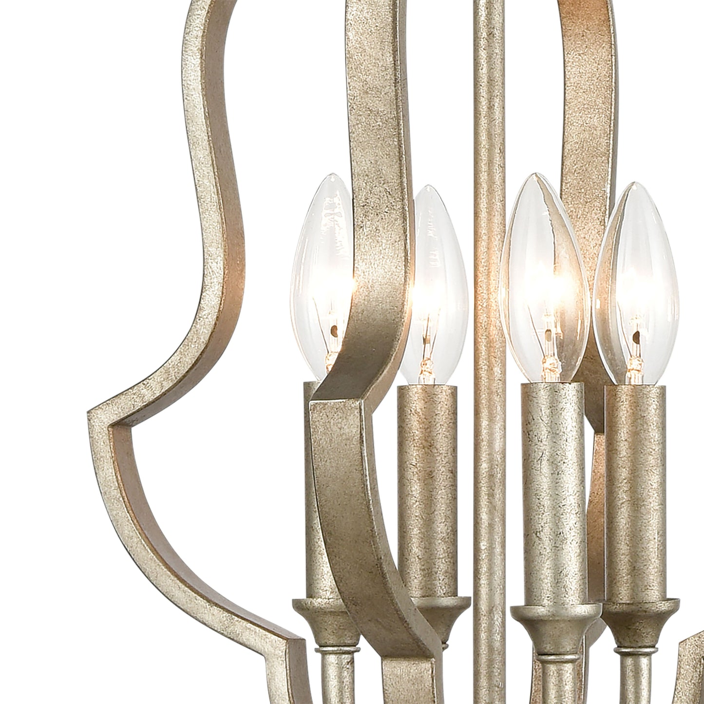 ELK SHOWROOM 75104/4 Lanesboro 12'' Wide 4-Light Pendant - Dusted Silver