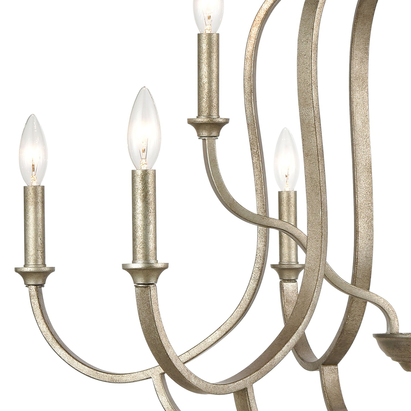 ELK SHOWROOM 75107/9 Lanesboro 34'' Wide 9-Light Chandelier - Dusted Silver