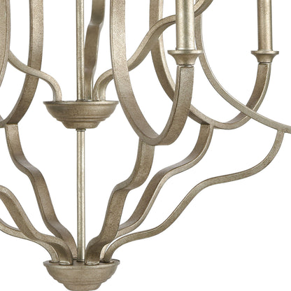 ELK SHOWROOM 75107/9 Lanesboro 34'' Wide 9-Light Chandelier - Dusted Silver