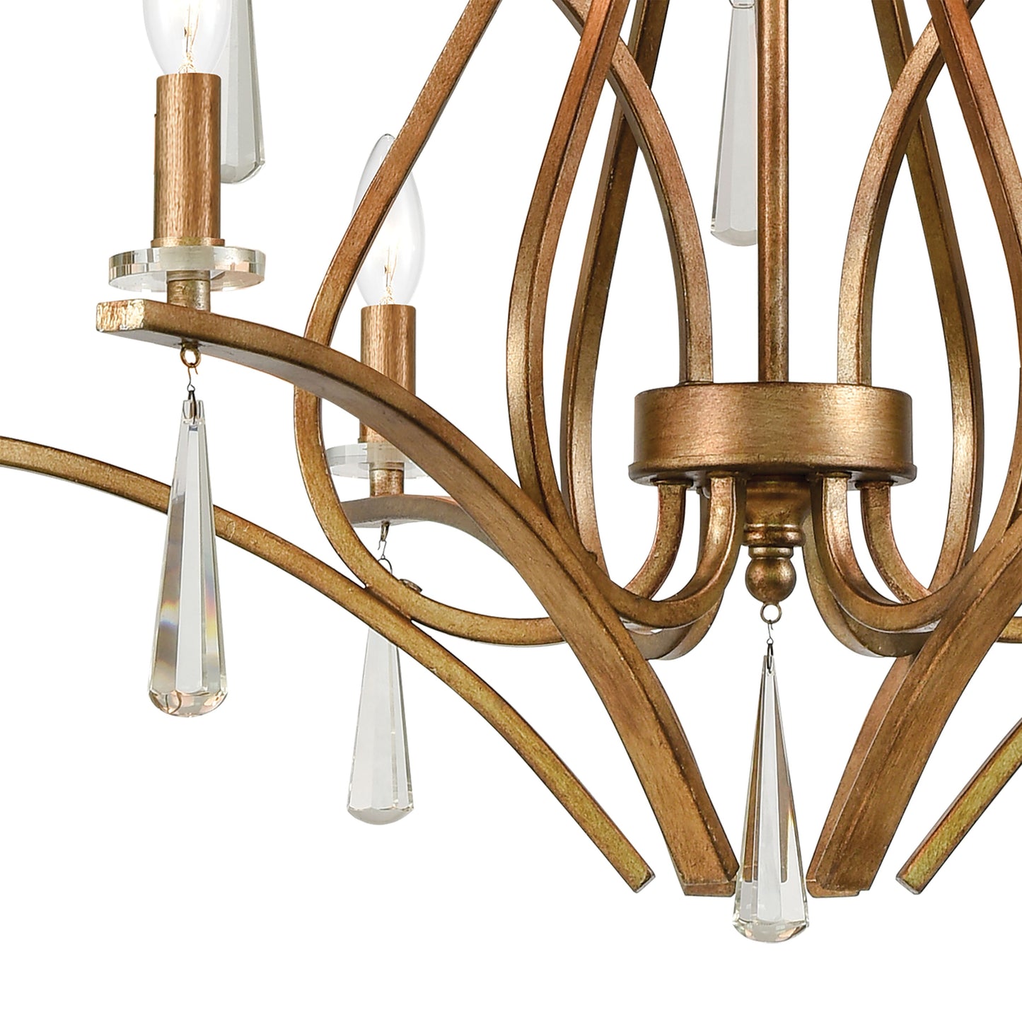 ELK SHOWROOM 75148/9 Katania 30'' Wide 9-Light Chandelier - Bronzed Gold