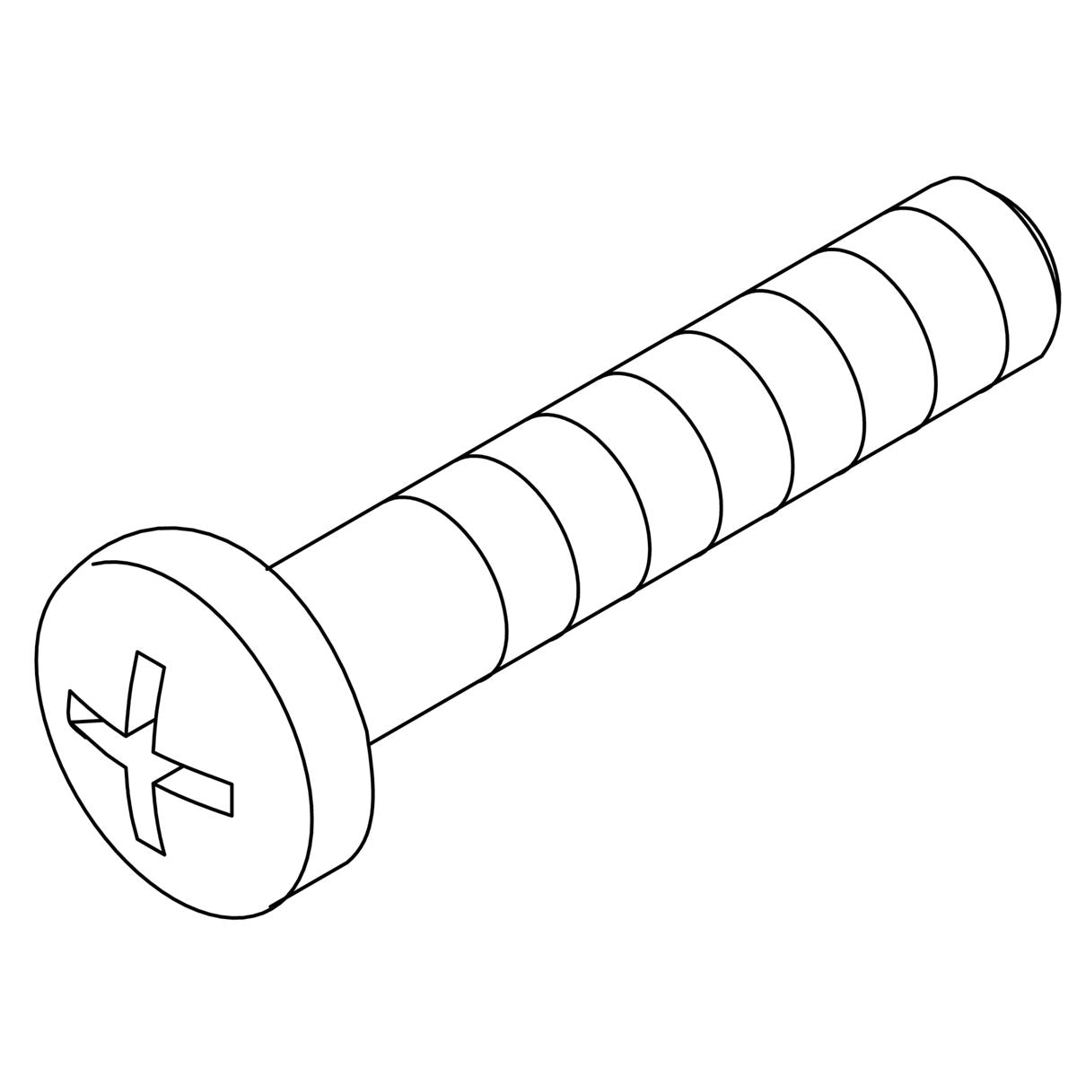 KOHLER Screw, 8-32 X .875, Pan, K-75317