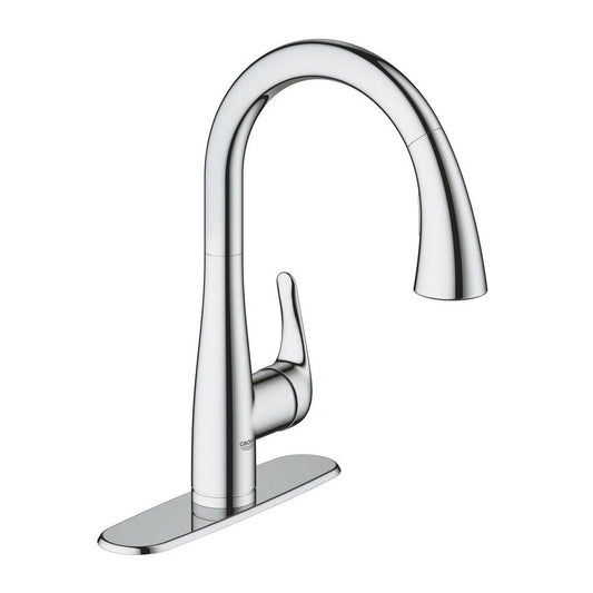 Grohe 30211001 Single-Handle Pull Down Kitchen Faucet Dual Spray 1.75 Gpm  -  Chrome