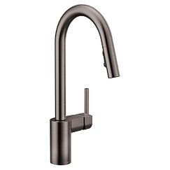 MOEN 7565BLS Align One-Handle High Arc Pulldown Kitchen Faucet - Black Stainless