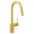 MOEN 7565EVBG Align Smart Pulldown Touchless Kitchen Faucet - Brushed Gold