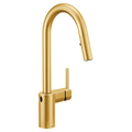 MOEN 7565EWBG Align Motionsense Wave One-Handle Pulldown Touchless Kitchen Faucet - Brushed Gold