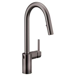 MOEN 7565EWBLS Align Motionsense Wave One-Handle Pulldown Touchless Kitchen Faucet - Black Stainless