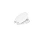 KOHLER K-75758-RL-0 Cachet Nightlight Readylatch Quiet-Close Round-Front Toilet Seat - White