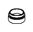 KOHLER Nut, Transfer Valve Cartridge - Rough Plate, K-75763-RP