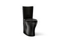 KOHLER K-75790-7 Persuade Curv Two-Piece Elongated Toilet With Skirted Trapway, Dual-Flush - Black Black