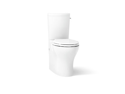 KOHLER K-75790-RA-0 Persuade Curv Two-piece elongated toilet with skirted trapway, dual-flush - White