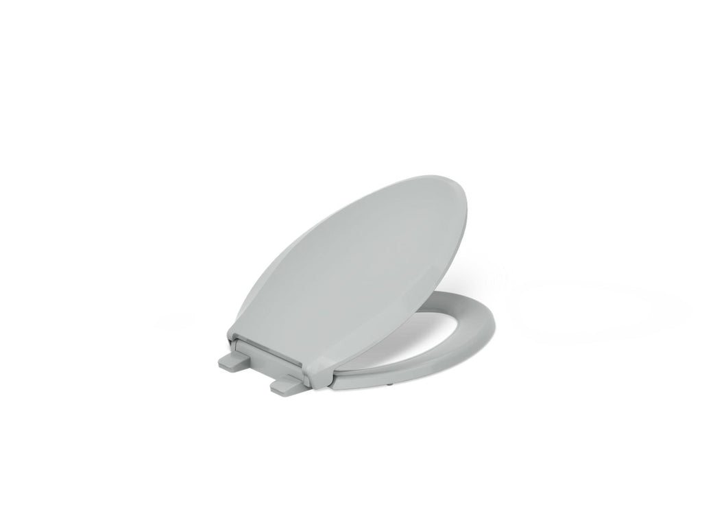 KOHLER K-75796-RL-95 Cachet Nightlight Readylatch Quiet-Close Elongated Toilet Seat - Ice Grey