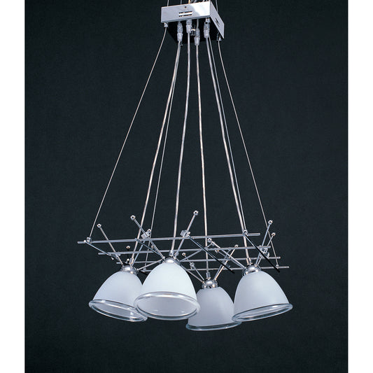 ELK SHOWROOM 7583/4 4-Light Suspended Chandelier in Polished Chrome