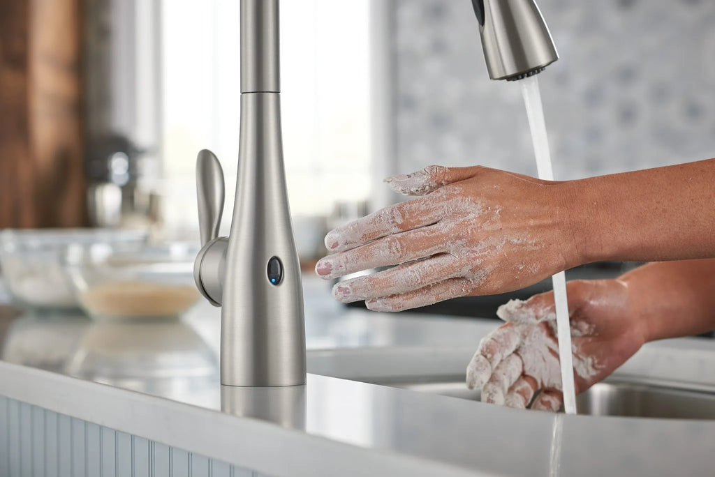 MOEN 7594EWORB Arbor Motionsense Wave One-Handle Pulldown Touchless Kitchen Faucet - Oil Rubbed Bronze