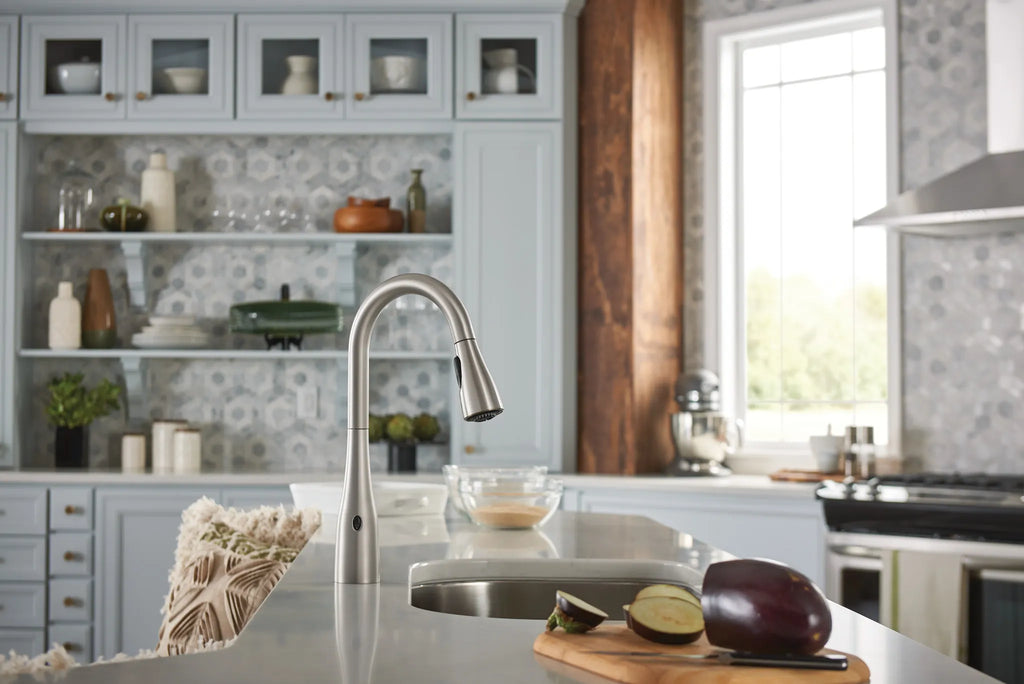 MOEN 7594EWORB Arbor Motionsense Wave One-Handle Pulldown Touchless Kitchen Faucet - Oil Rubbed Bronze