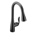 MOEN 7594BL Arbor One-Handle High Arc Pulldown Kitchen Faucet - Matte Black