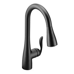 MOEN 7594BL Arbor One-Handle High Arc Pulldown Kitchen Faucet - Matte Black