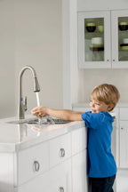 MOEN 7594ESRS Arbor Chrome One-Handle High Arc Pulldown Kitchen Faucet - Spot Resist Stainless